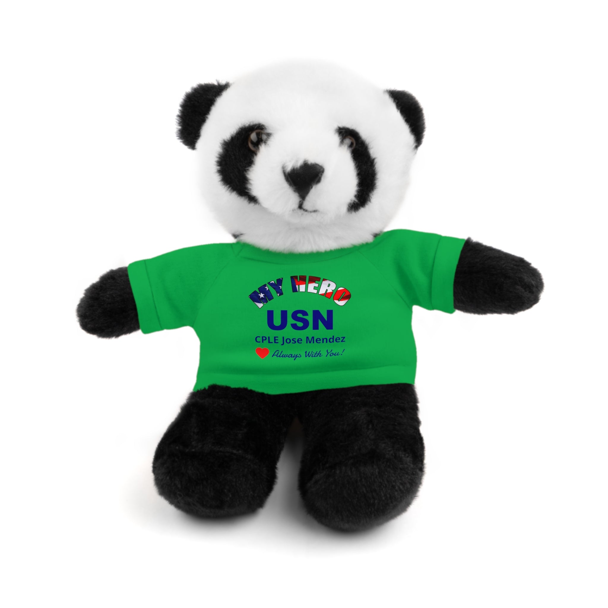Custom U.S. Navy Stuffed Animal with Personalized T-Shirt – 6 Plush Options, 5 Shirt Colors