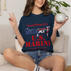 Custom Marine Mom Shirt – Personalized Semper Fi T-Shirt | Proud U.S. Marine Family Gift | Comfort Colors 1717