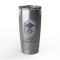 Custom Air Force Rank 20oz Tumbler – Personalized Military Cup with Rank, Name & Unit