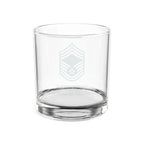 Custom U.S. Air Force Rank Engraved Rocks Glass – Personalized 10.5oz Whiskey Glass with Any USAF Rank