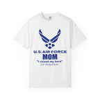 Custom Air Force Mom T-Shirt – Personalized Military Shirt with Rank, Name, Aircraft | Comfort Colors 1717