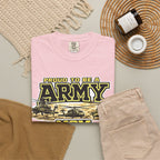 Army Mom Shirt with Helicopters – Personalized Proud Army Mom Comfort Colors Tee
