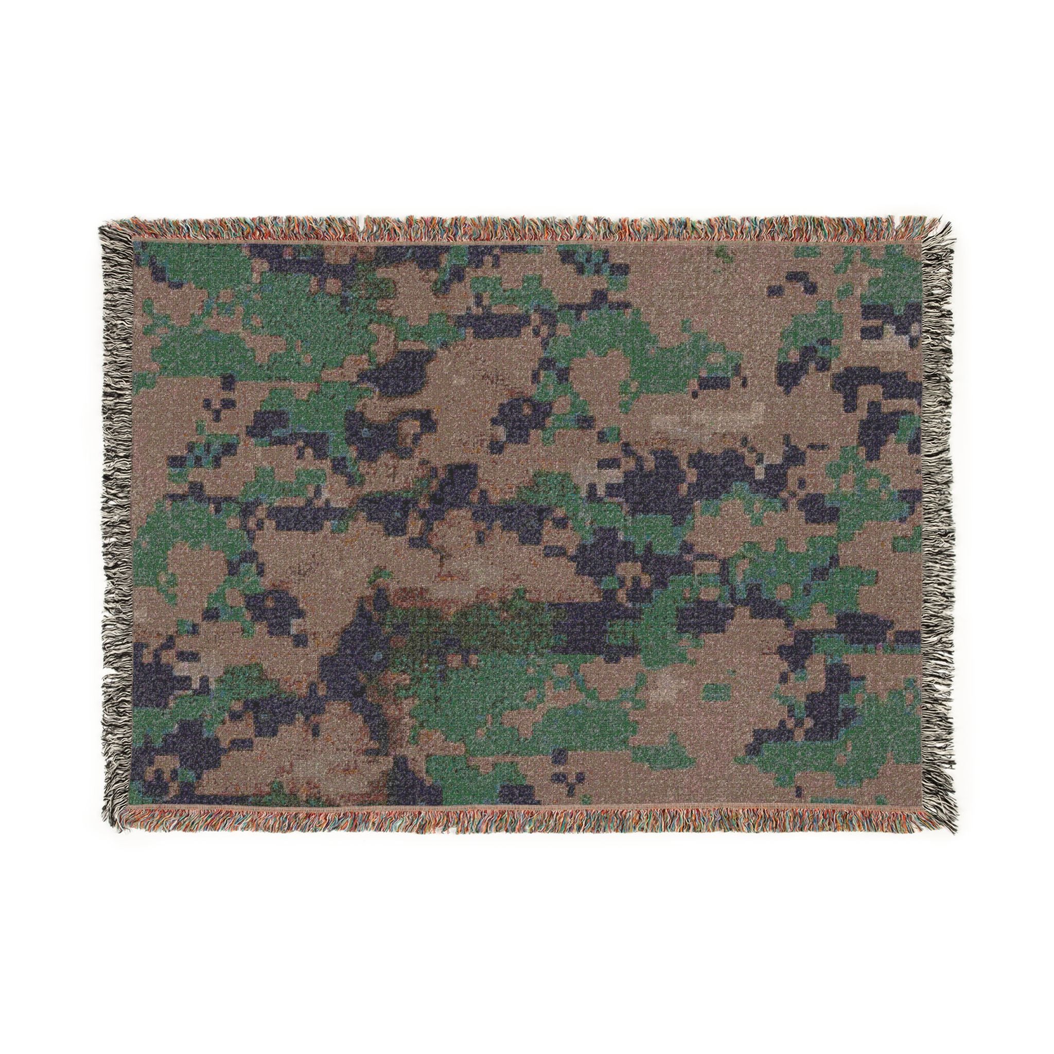U.S. Marine Corps MARPAT Camouflage Woven Blanket – Military Camouflage Throw – USMC / Navy Inspired