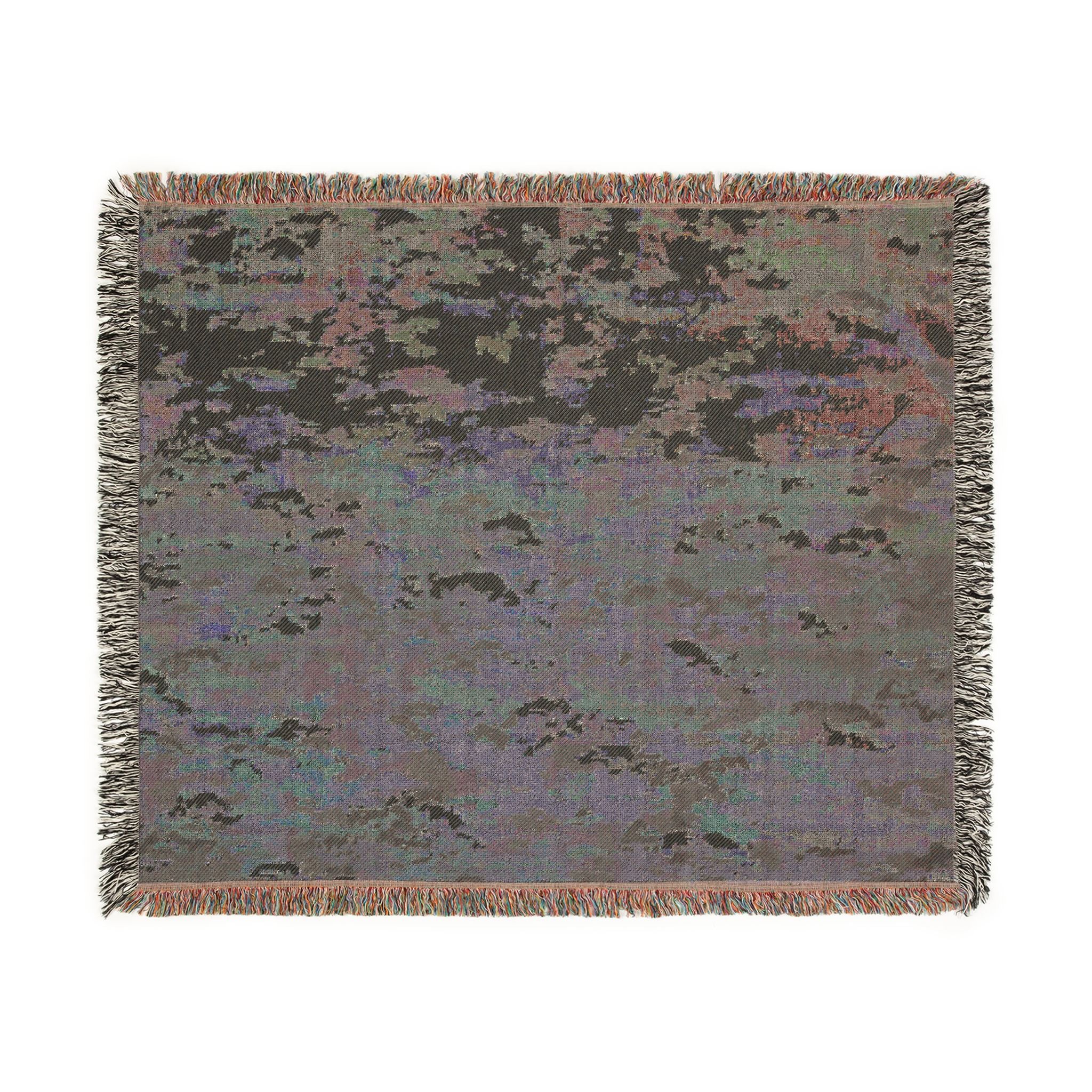 OCP Camouflage Military Woven Blanket – Army, Air Force & Space Force Inspired Throw