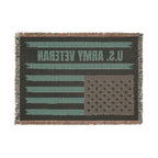 U.S. Army Personalized Woven Blanket – Patriotic American Flag Throw
