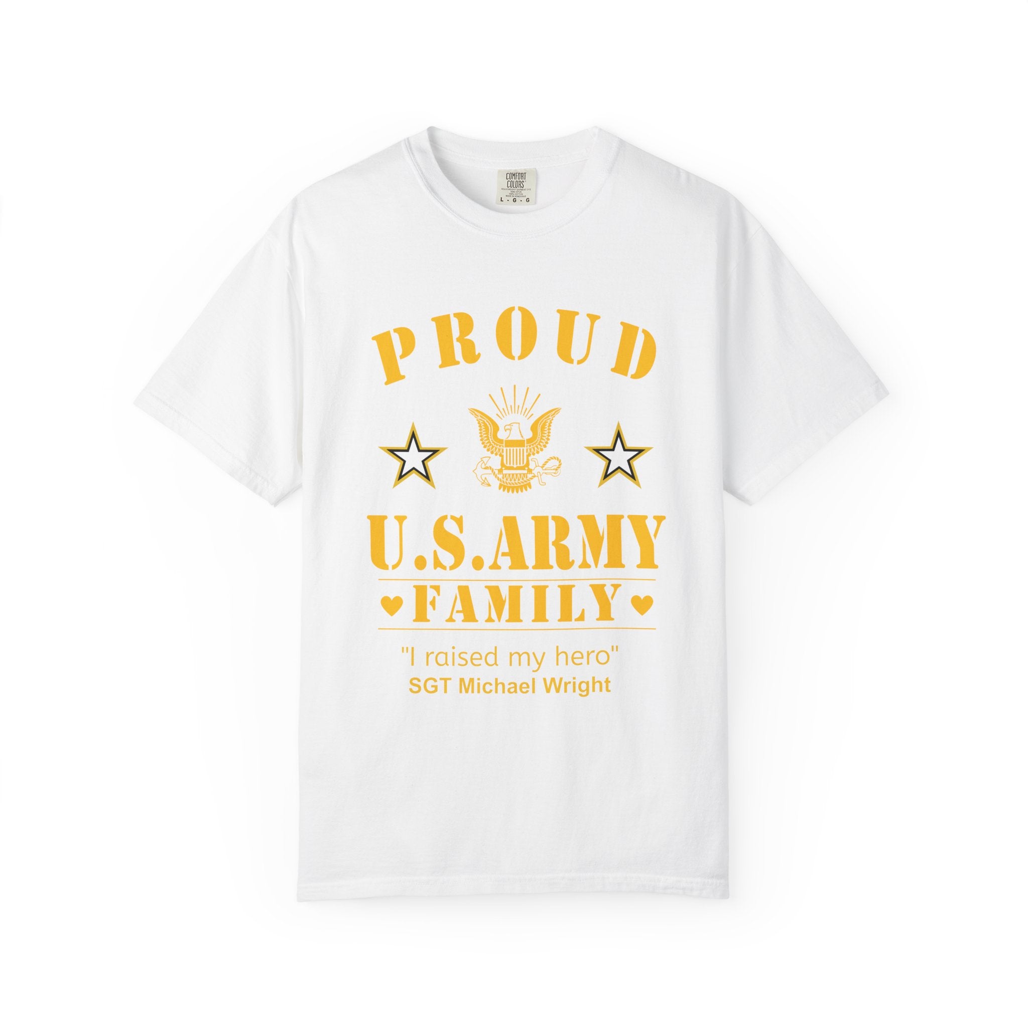 Custom Army Family Shirt – Personalized Proud U.S. Army Family Comfort Colors Tee