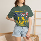 Custom Marine Mom Gold Shirt – Personalized Semper Fi USMC T-Shirt | Proud Military Mom Gift | Comfort Colors 1717