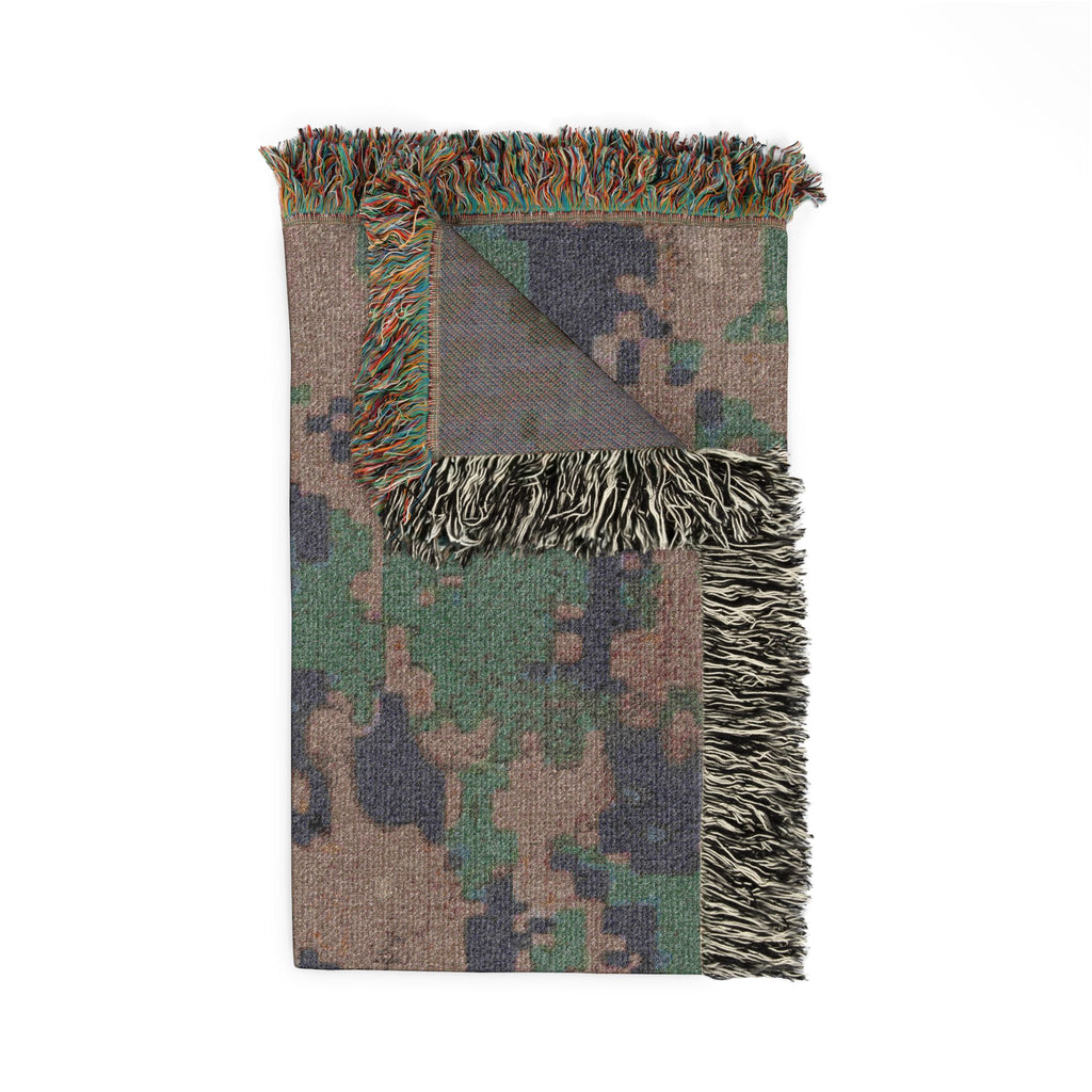 U.S. Marine Corps MARPAT Camouflage Woven Blanket – Military Camouflage Throw – USMC / Navy Inspired