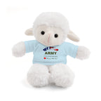 Custom U.S. Army Stuffed Animal with Personalized T-Shirt – 6 Plush Options, 5 Shirt Colors