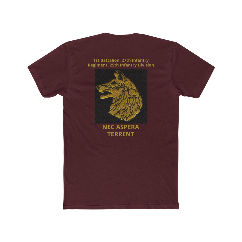 27th Infantry Regiment T‑Shirt — "Nec Aspera Terrent" Wolf Emblem
