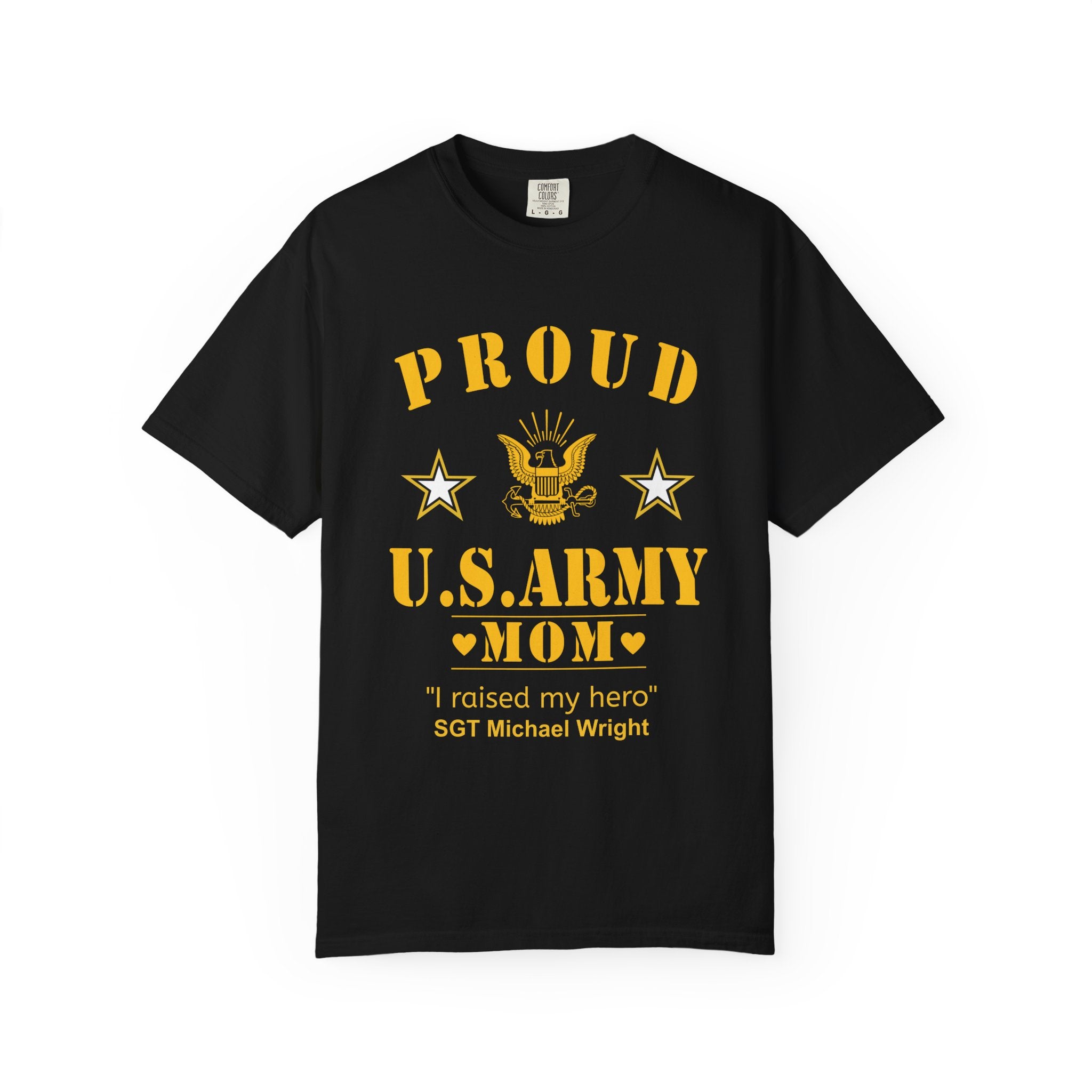 Classic Army Mom Shirt – Personalized Proud U.S. Army Mom Comfort Colors Tee