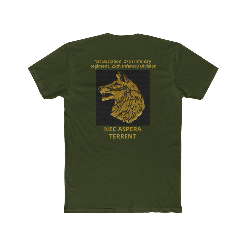 27th Infantry Regiment T‑Shirt — "Nec Aspera Terrent" Wolf Emblem