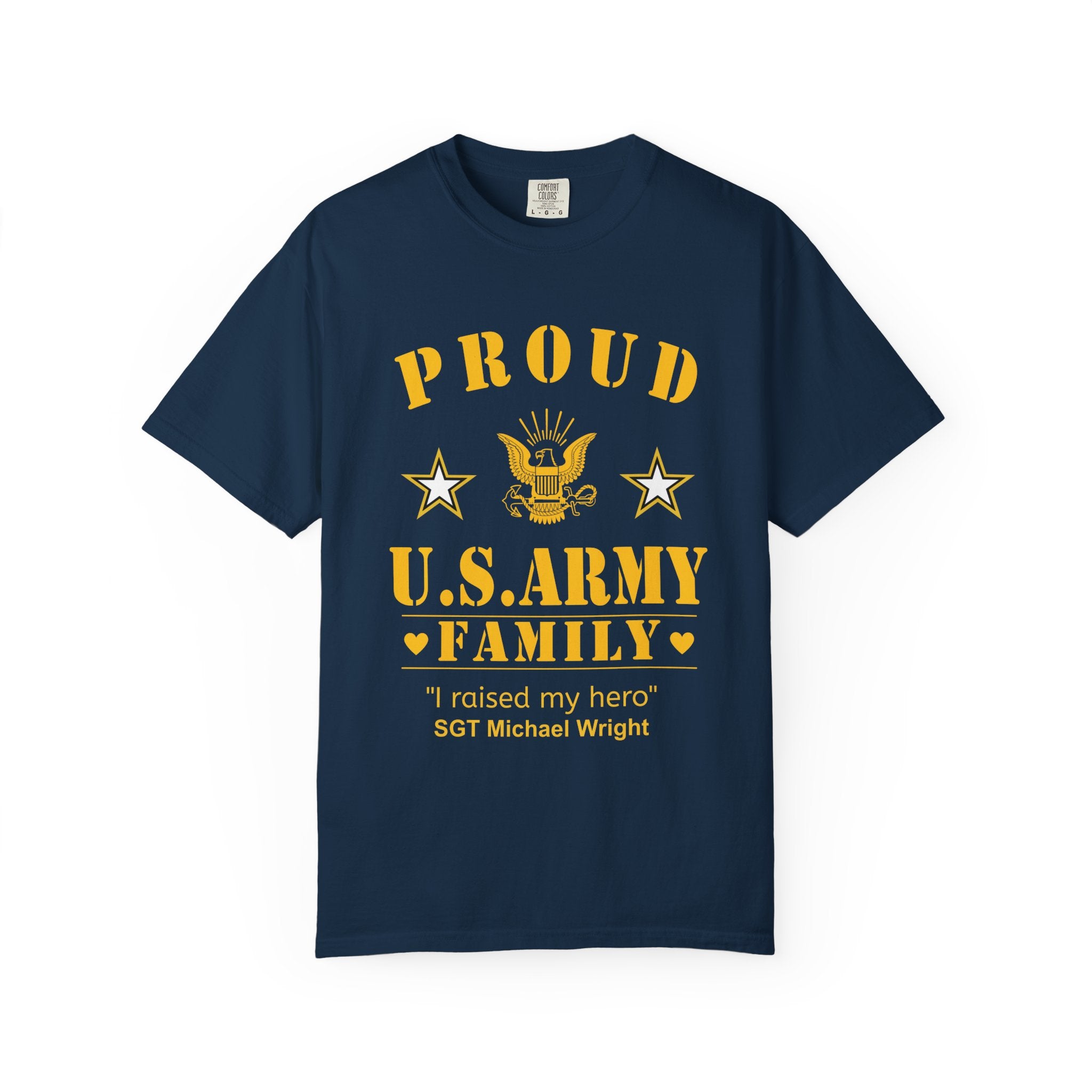 Custom Army Family Shirt – Personalized Proud U.S. Army Family Comfort Colors Tee