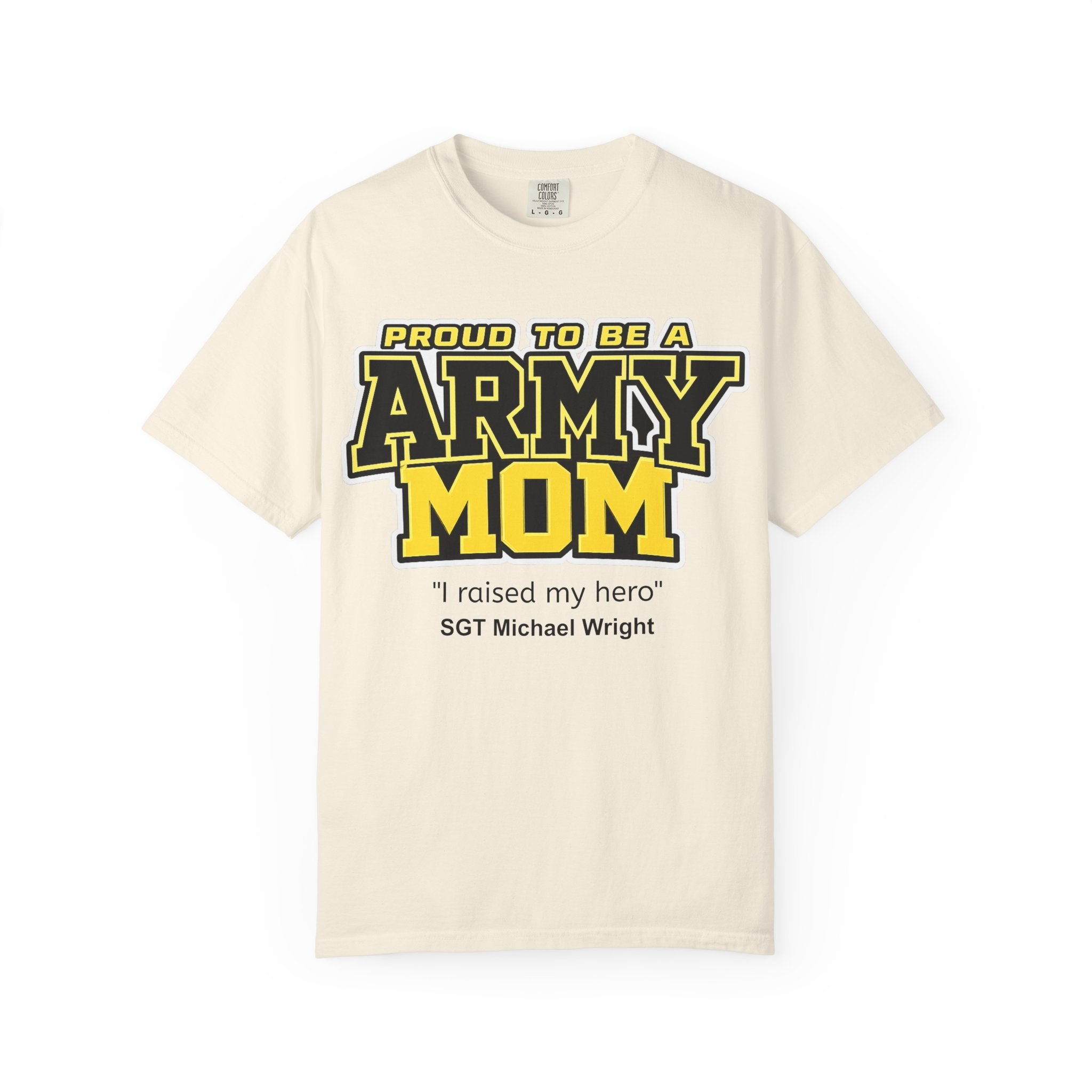 Custom Army Mom Shirt – Personalized Proud Army Mom Comfort Colors 1717 T-Shirt