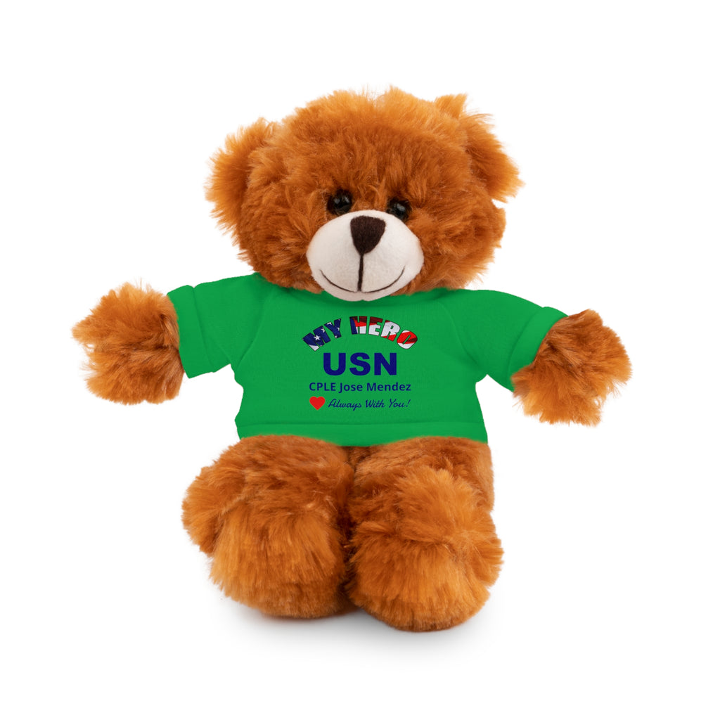 Custom U.S. Navy Stuffed Animal with Personalized T-Shirt – 6 Plush Options, 5 Shirt Colors