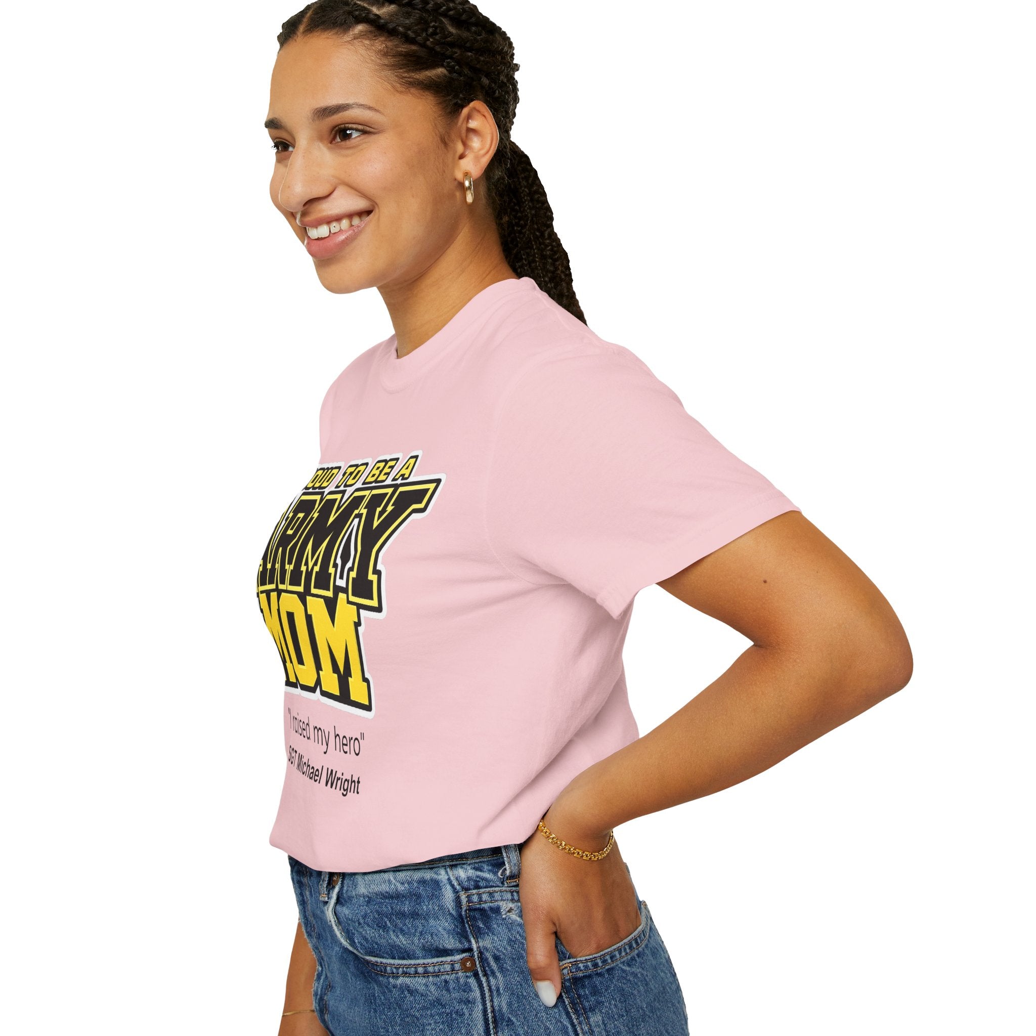 Custom Army Mom Shirt – Personalized Proud Army Mom Comfort Colors 1717 T-Shirt