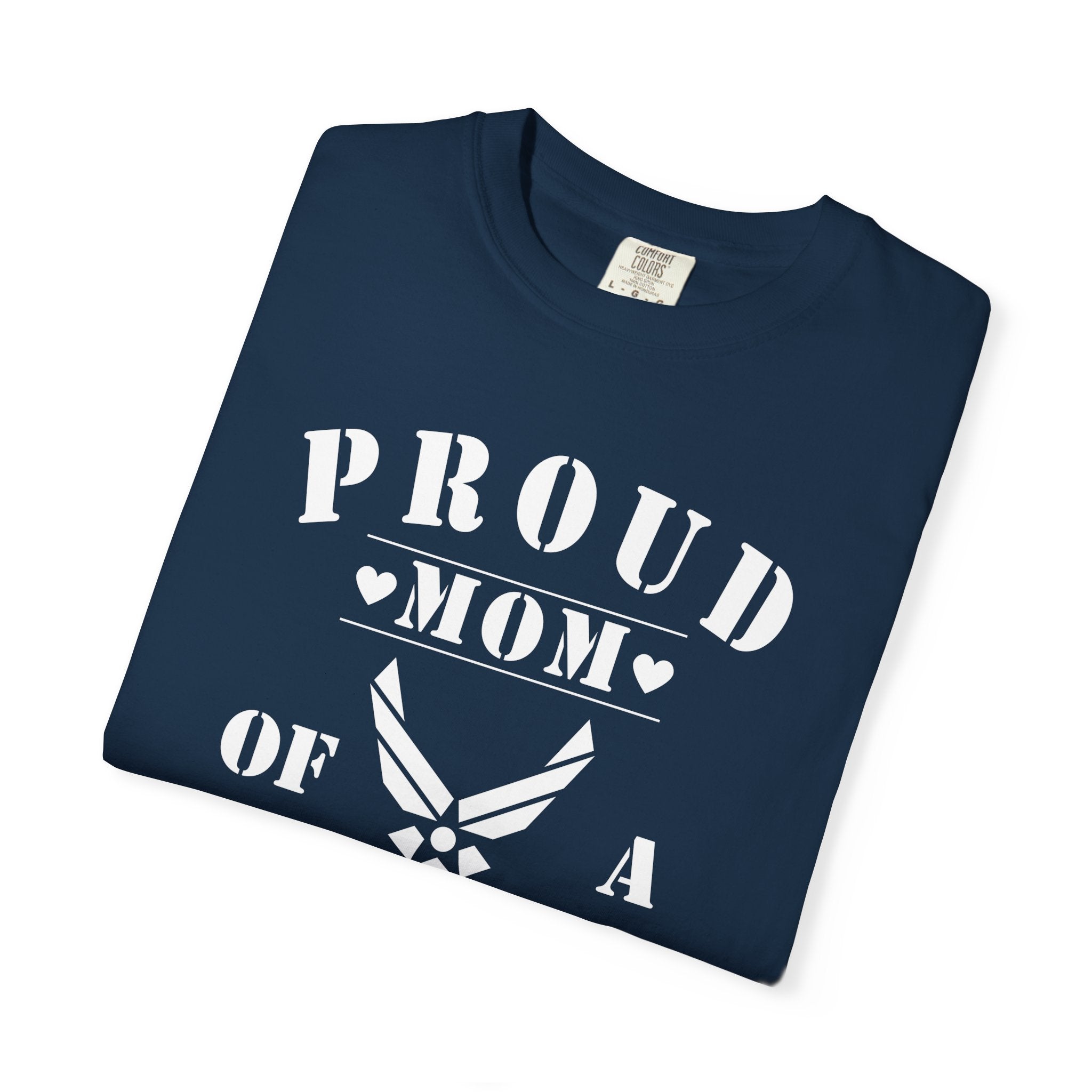 Custom Proud Airman Mom Shirt – Personalized U.S. Air Force Mom Tee with Rank, Name & Saying