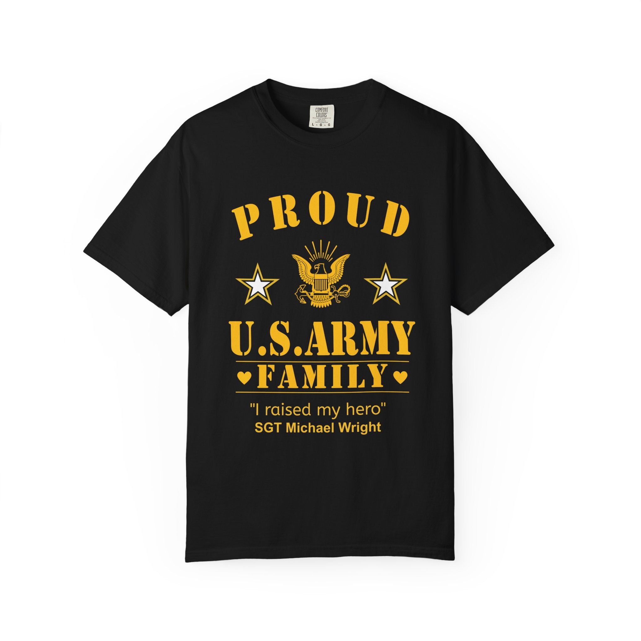 Custom Army Family Shirt – Personalized Proud U.S. Army Family Comfort Colors Tee