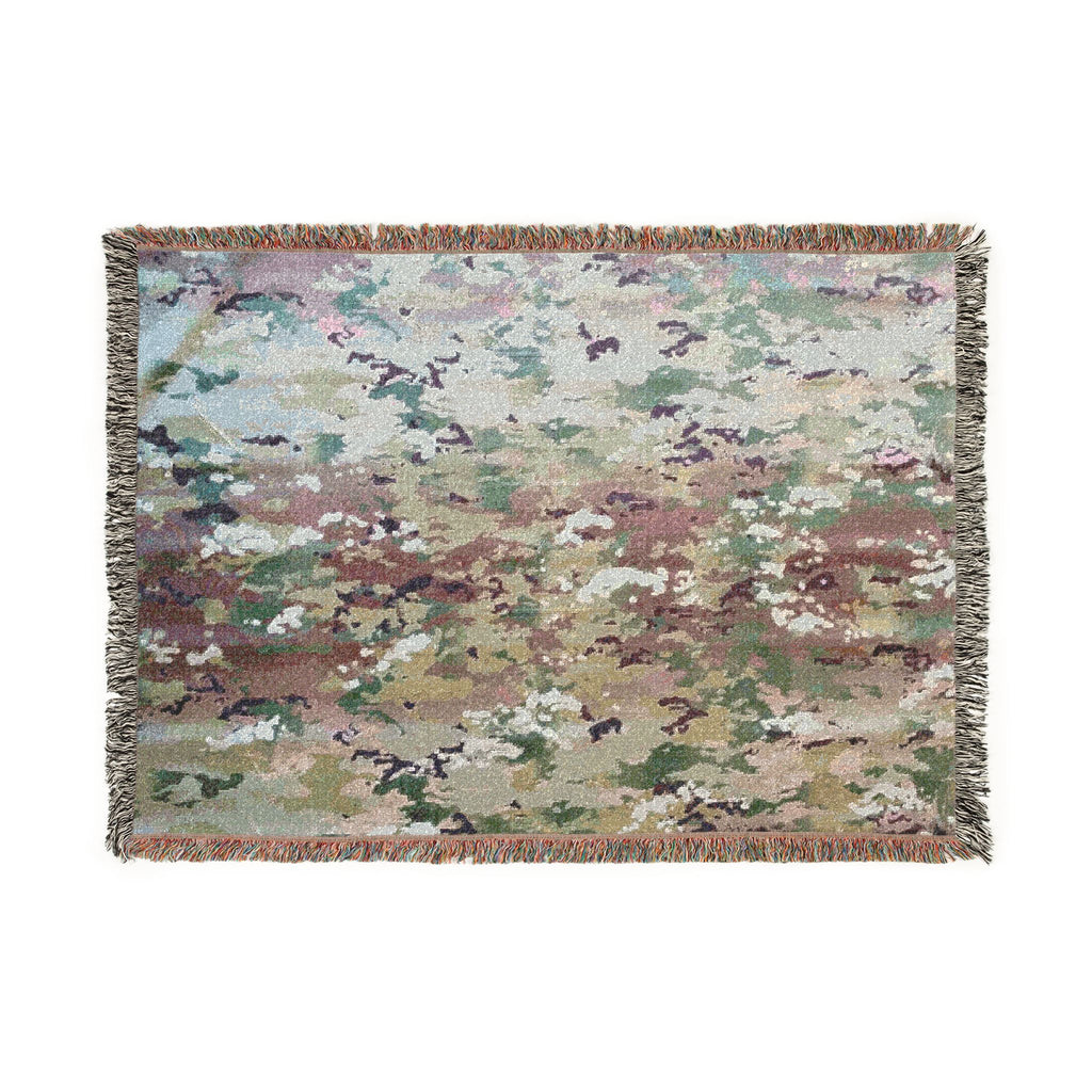 OCP Camouflage Military Woven Blanket – Army, Air Force & Space Force Inspired Throw