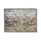 OCP Camouflage Military Woven Blanket – Army, Air Force & Space Force Inspired Throw