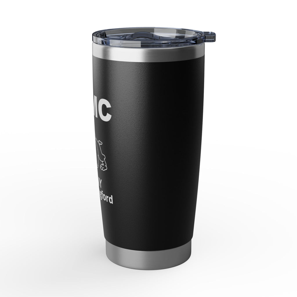 Custom USMC Bulldog 20oz Tumbler – Personalized Marine Corps Cup with Rank, Name or Message