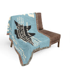 Custom U.S. Air Force Aircraft Woven Blanket – Personalized USAF Aviation Blanket – Military Gift for Airmen & Veterans