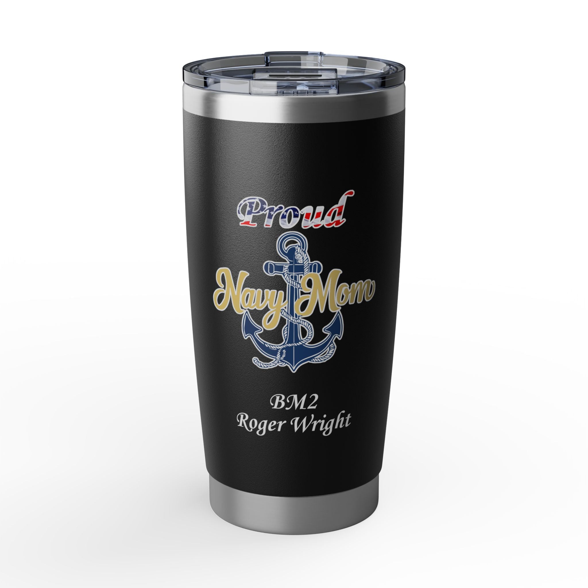Proud Navy Mom 20oz Tumbler — US Navy Seal Travel Mug