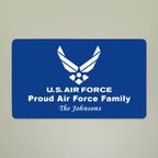 Custom U.S. Air Force Doormat – Personalized Military Welcome Mat | Rank, Name, Unit & Message Custom