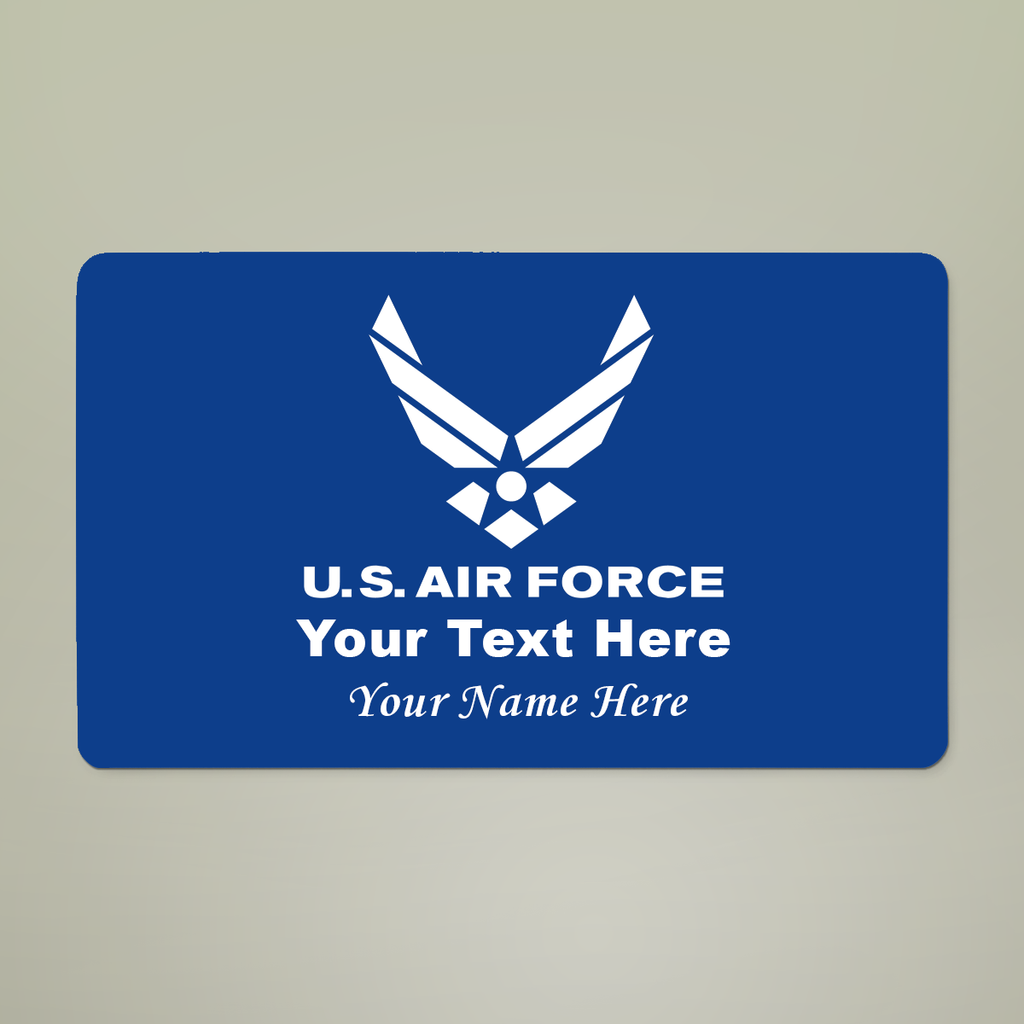 Custom U.S. Air Force Doormat – Personalized Military Welcome Mat | Rank, Name, Unit & Message Custom