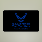 Custom U.S. Air Force Doormat – Personalized Military Welcome Mat | Rank, Name, Unit & Message Custom