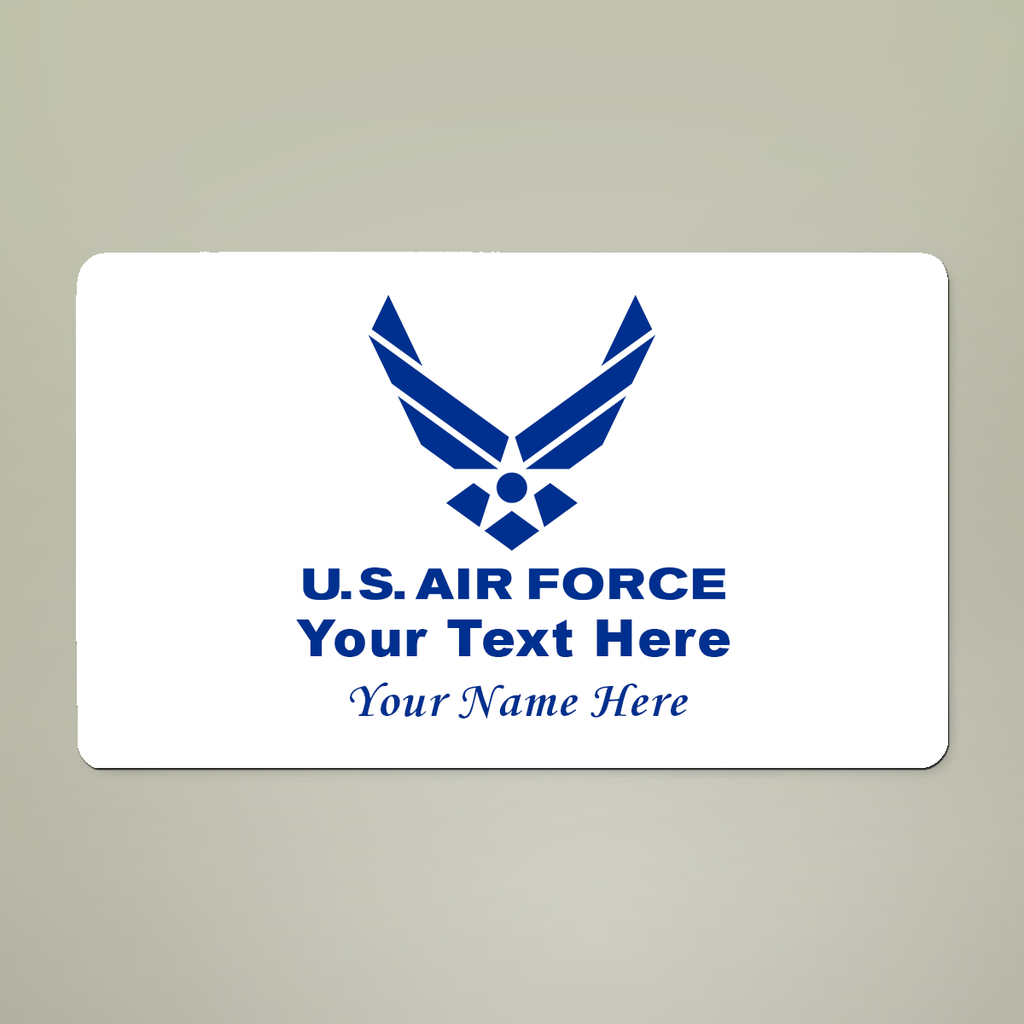 Custom U.S. Air Force Doormat – Personalized Military Welcome Mat | Rank, Name, Unit & Message Custom