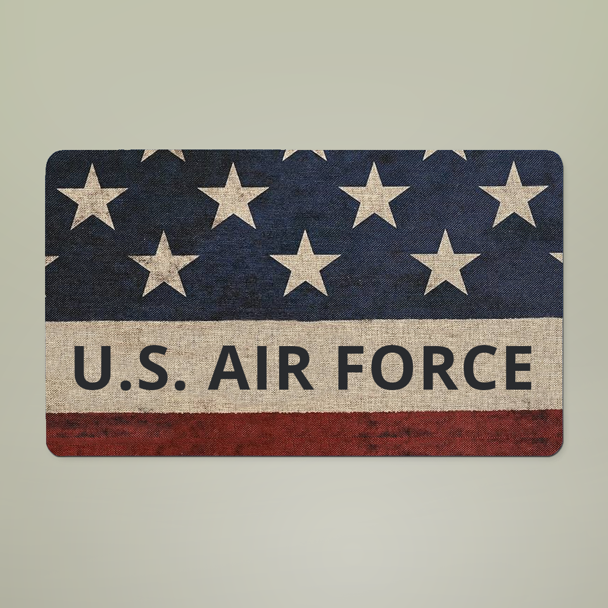 Custom U.S. Air Force American Flag Doormat – Personalized Military Welcome Mat | Veteran & Family Gift