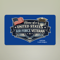Custom U.S. Air Force Veteran Doormat – Personalized Military Welcome Mat | Rank, Name, Unit Customization