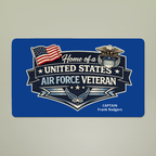 Custom U.S. Air Force Veteran Doormat – Personalized Military Welcome Mat | Rank, Name, Unit Customization
