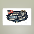 Custom U.S. Air Force Veteran Doormat – Personalized Military Welcome Mat | Rank, Name, Unit Customization