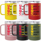 Custom USMC 15W40 Coffee Mug – Personalized “Uncle Sam’s Misguided Coffee” Marine Corps 15oz Travel Tumbler