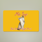 Custom Cat Photo Doormat – Personalized Cat Doormat with Name – Upload Your Cat Picture