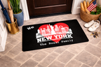 Personalized New York Skyline Doormat – We Love New York Custom Family Welcome Mat