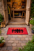 Personalized U.S. Marine Corps Unit Doormat | Custom Battalion & Unit Marine Corps Welcome Mat