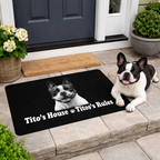 Custom Pet Photo Doormat – Personalized Dog Doormat with Name – Upload Your Pet Picture