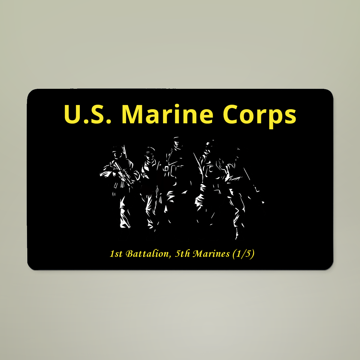 Personalized U.S. Marine Corps Unit Doormat | Custom Battalion & Unit Marine Corps Welcome Mat