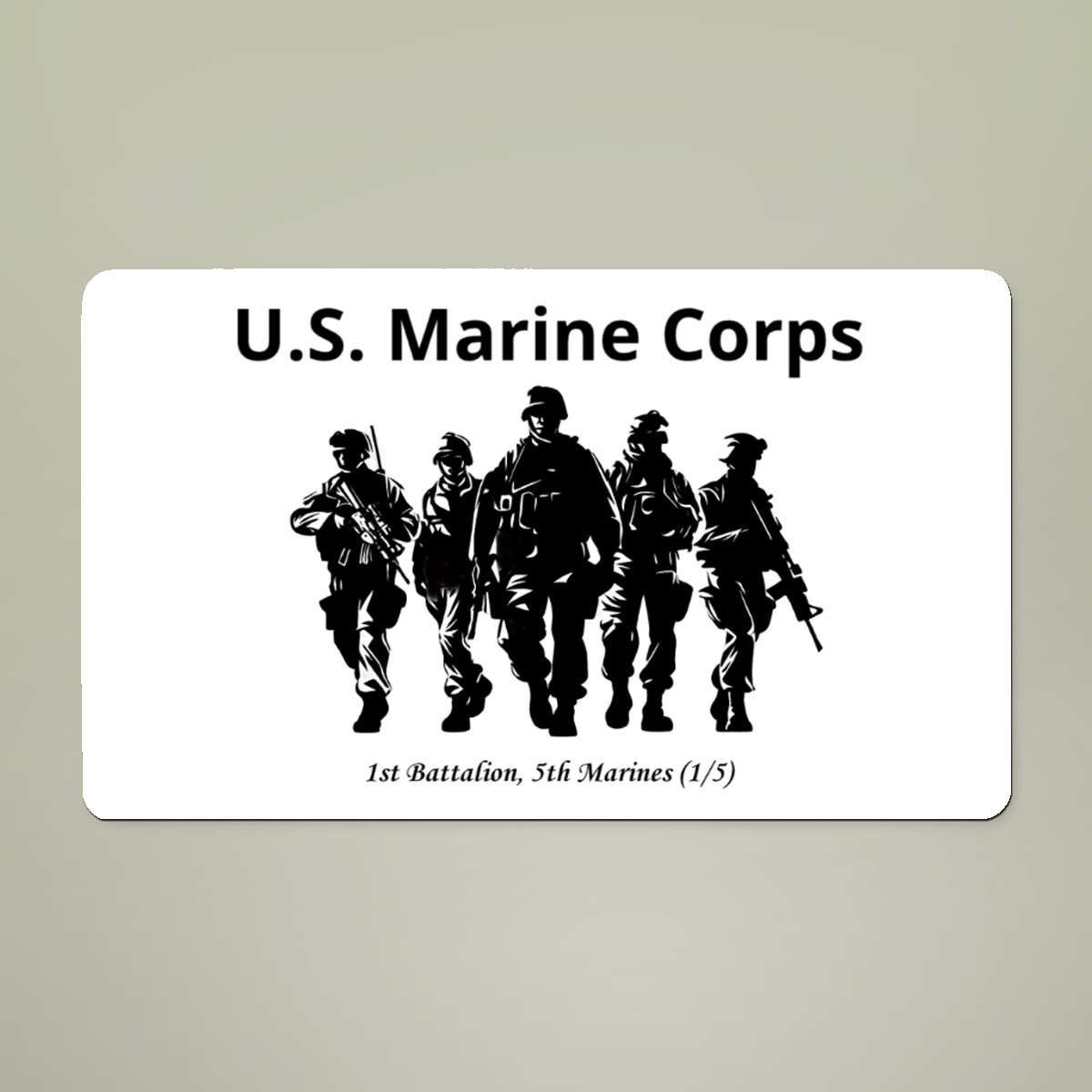 Personalized U.S. Marine Corps Unit Doormat | Custom Battalion & Unit Marine Corps Welcome Mat
