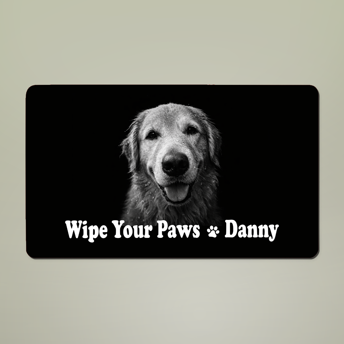 Custom Pet Photo Doormat – Personalized Dog Doormat with Name – Upload Your Pet Picture