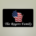 Your State | Welcome To Our Home! Personalized American Flag Doormat